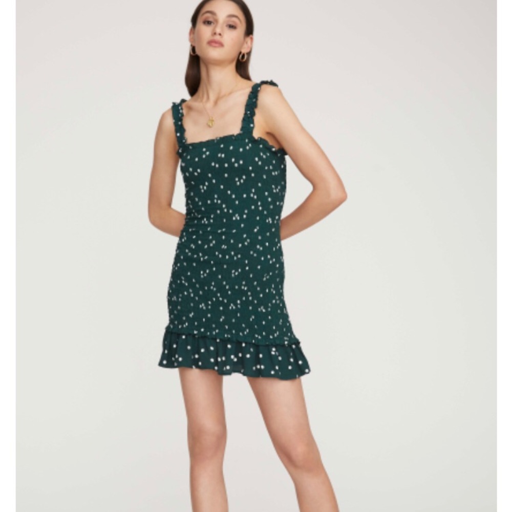 Linnea Dot Print, Green Del Mar Dress